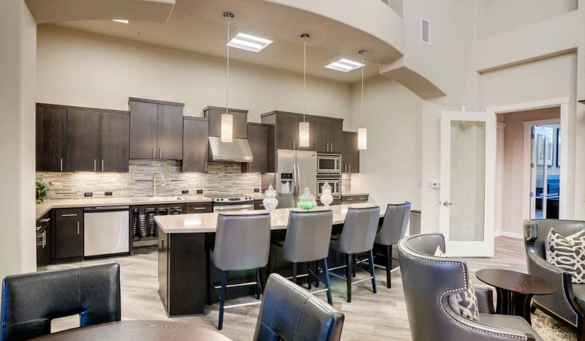 Kitchen in the clubhouse at Pearl Creek in Roseville, California