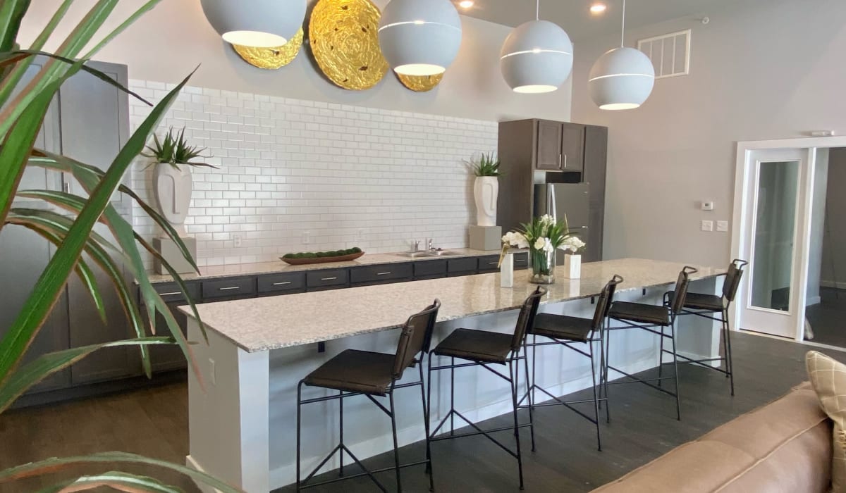 Resident clubhouse kitchen at  Landmark Apartments Phase II in Little Rock, Arkansas
