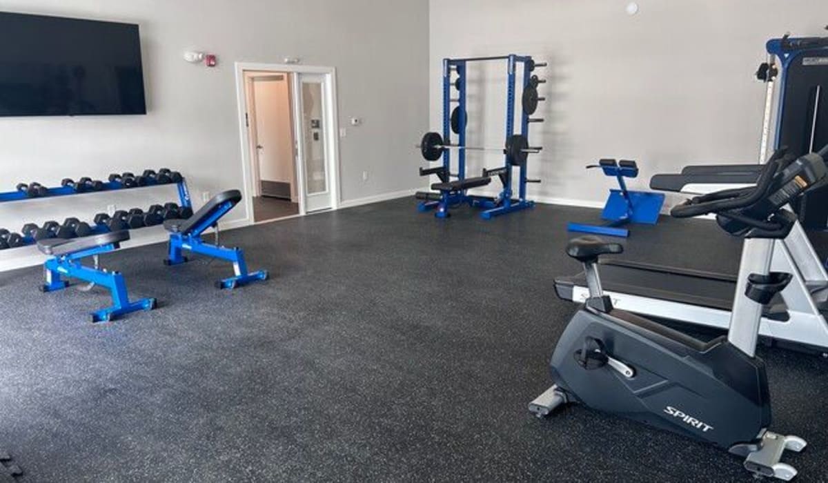 on-site fitness center at Landmark Apartments Phase II in Little Rock, Arkansas