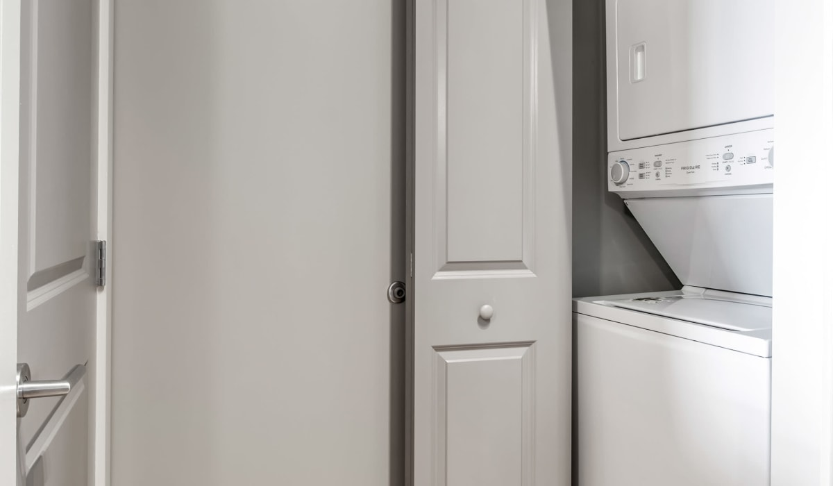 In-unit washers and dryers at Barcalo Living in Buffalo, New York