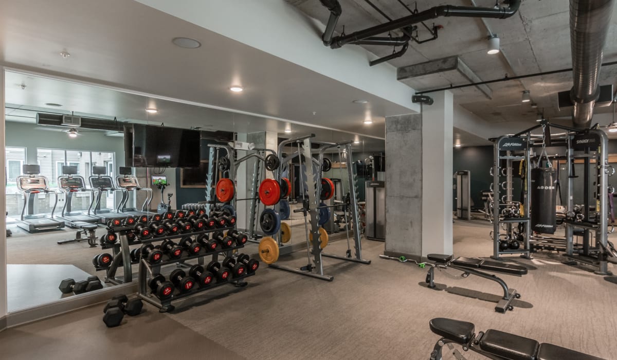 Weight room at The Guthrie North Gulch in Nashville, Tennessee