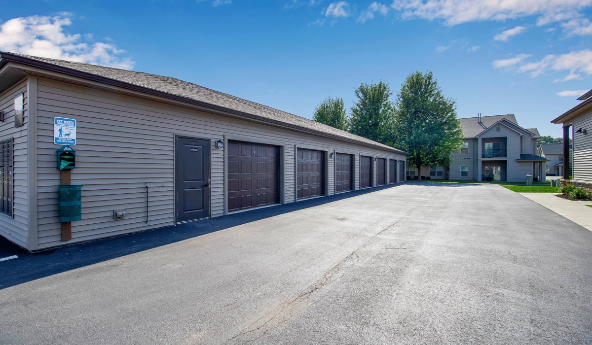 Garage at Fireside Apartments in Williamsville, New York