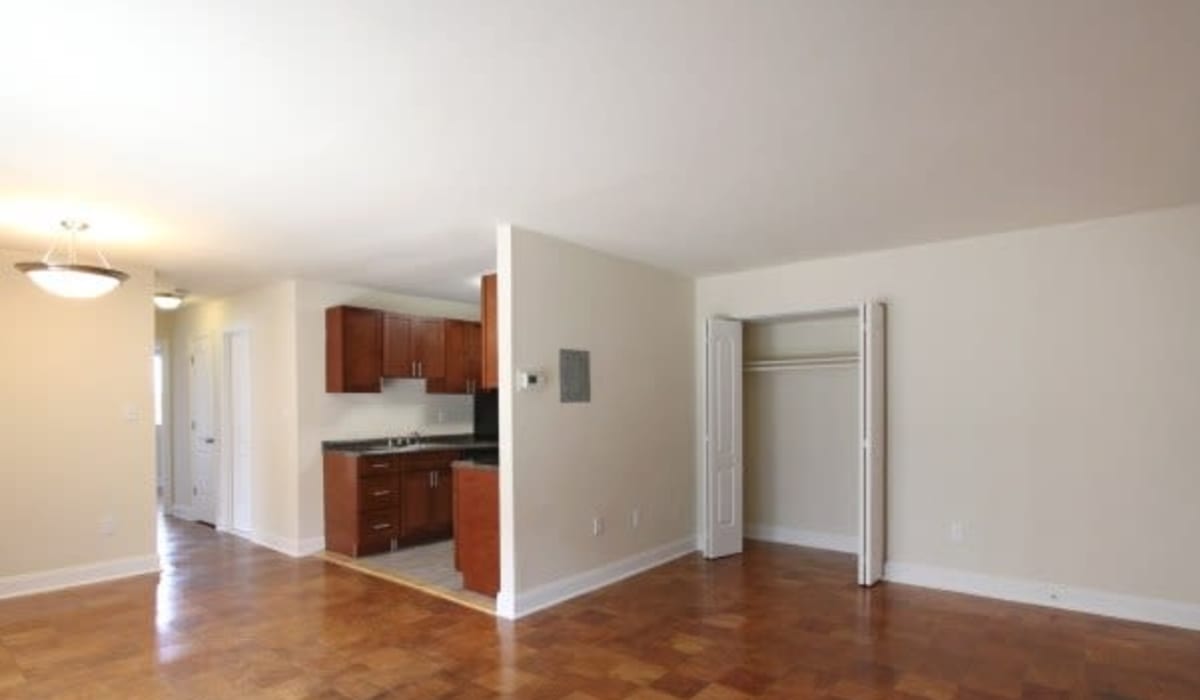Hard wood flooring in an apartment at Chelsea Park in Gaithersburg, Maryland