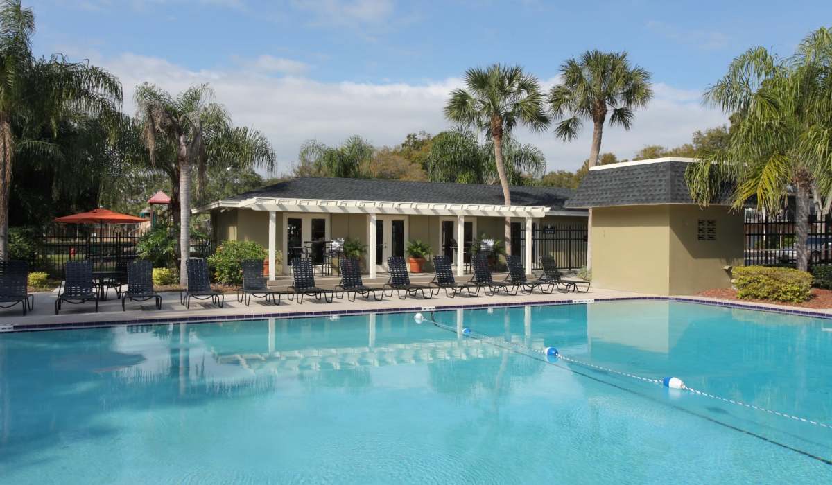 Luxurious inground pool at Briarcrest at Winter Haven in Winter Haven, Florida