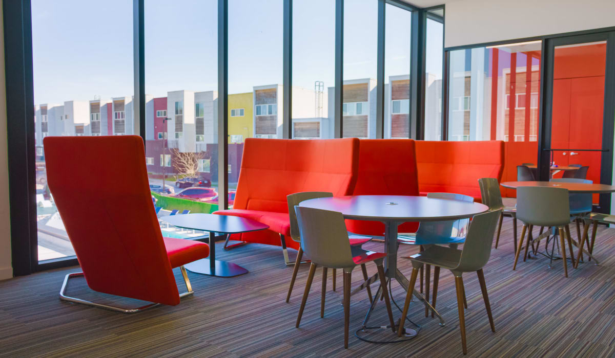 Study area at College Town Fayetteville in Fayetteville, Arkansas