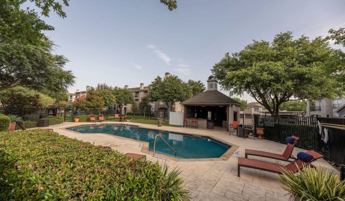 View of pool at Sheffield Square in Grand Prairie, Texas