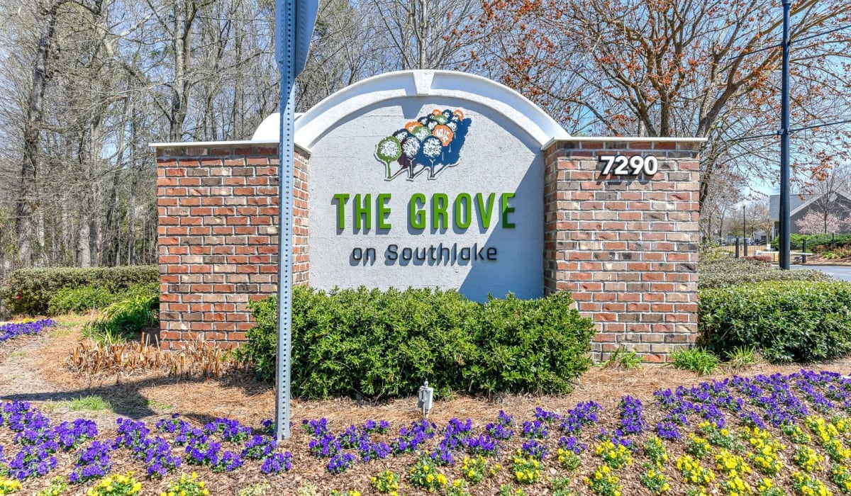 Entrance sign at The Grove on Southlake in Morrow, Georgia