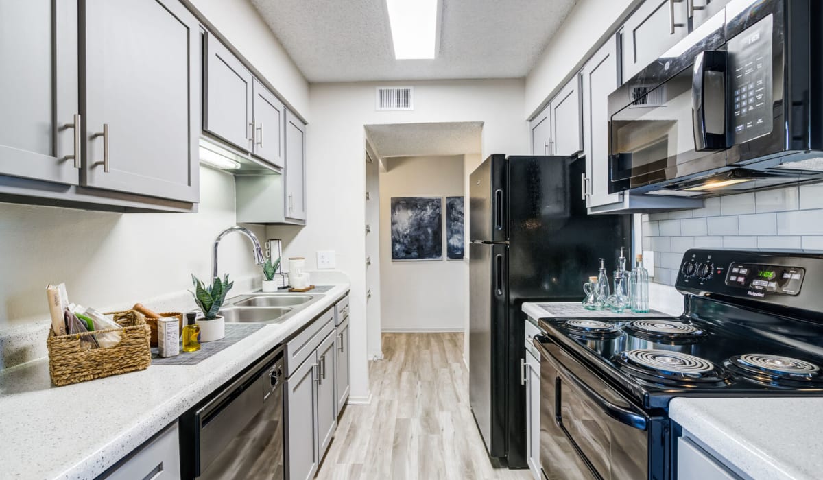 kitchen at Belmont Estates in Arlington, Texas