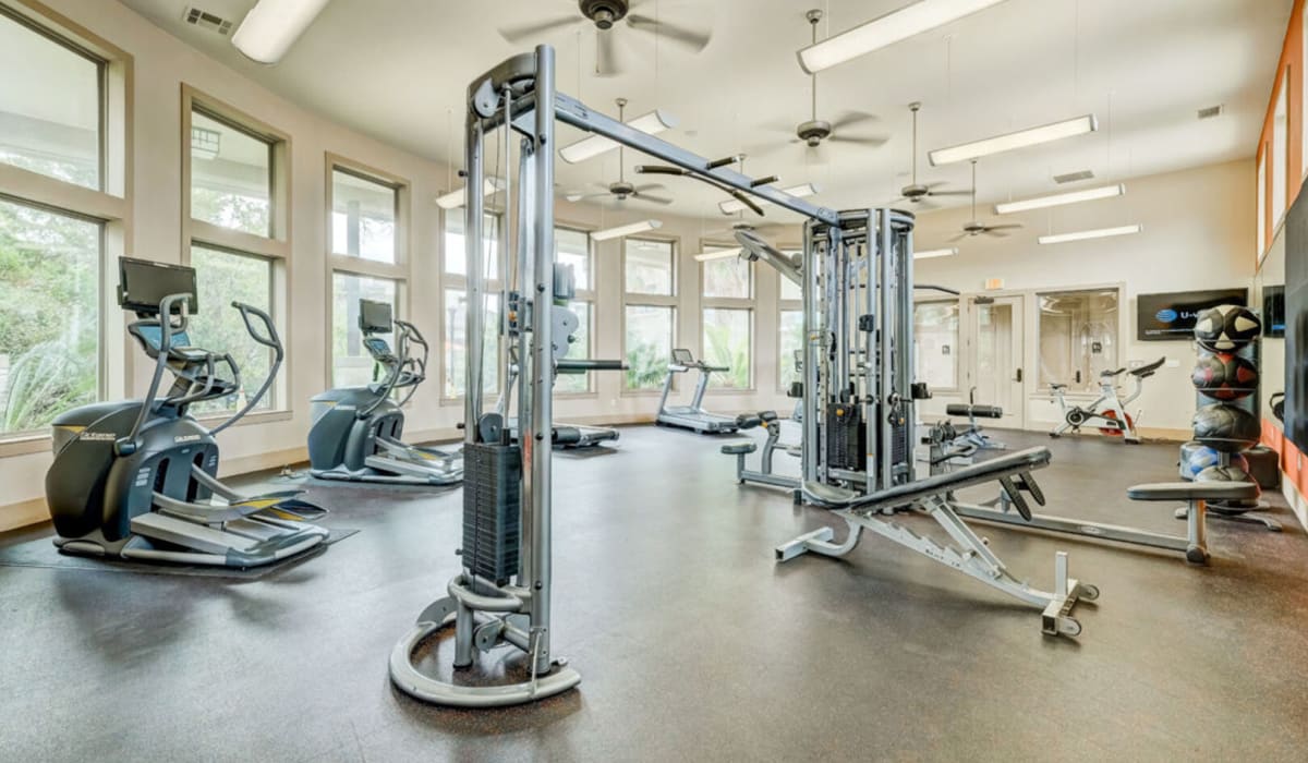 Fitness center at Alannah at Westover Hills in San Antonio, Texas