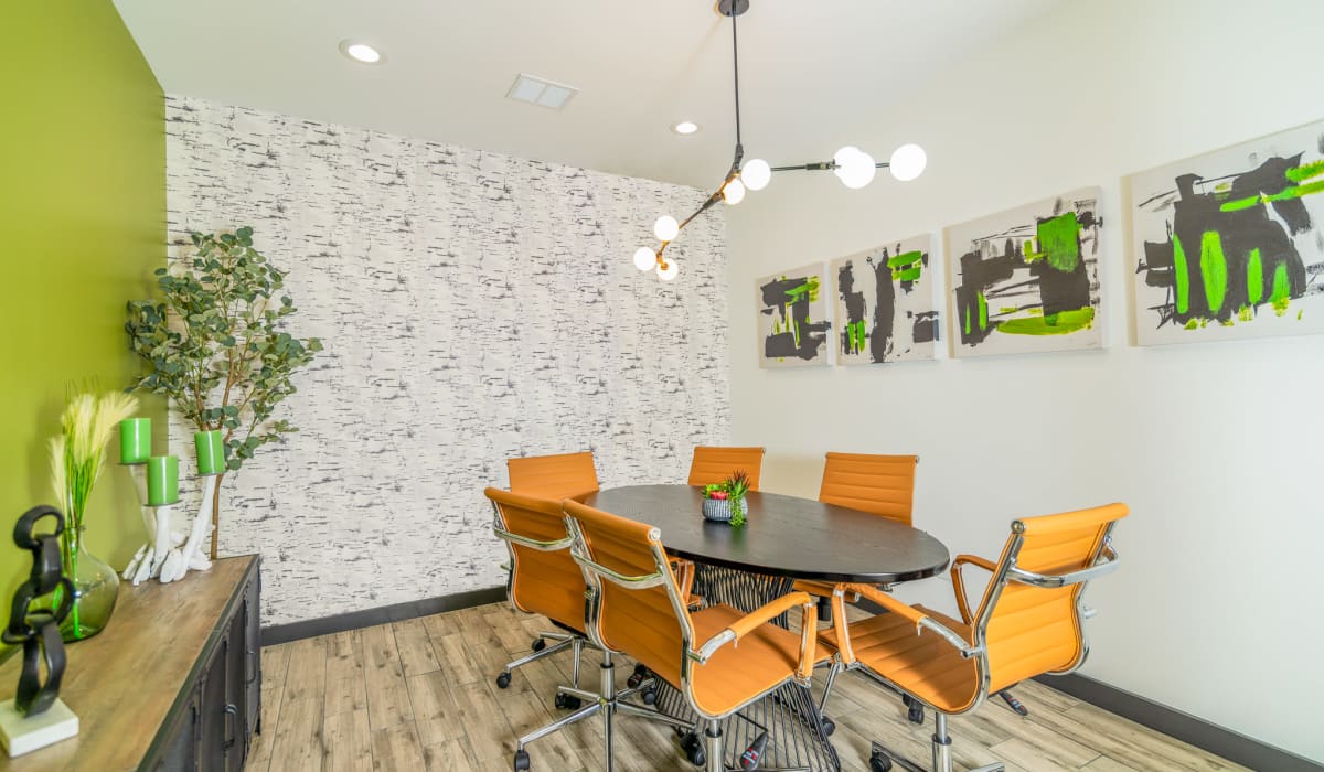 Community business center at Birch Apartment Homes in Dallas, Texas