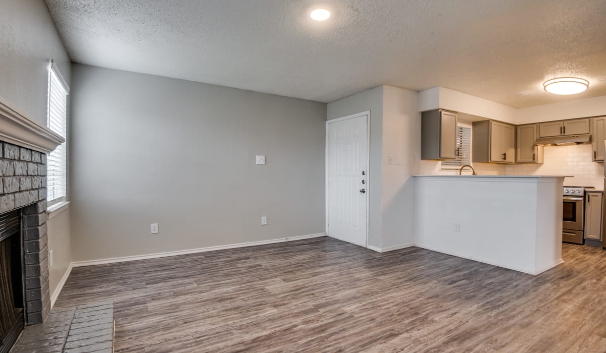 Open floor plan at Hawke Apartment Homes in Irving, Texas