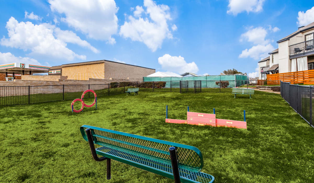 Dog park at Knowlton Apartment Homes in Mesquite, Texas