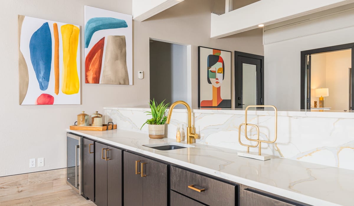 Nice counterspace at Knowlton Apartment Homes in Mesquite, Texas