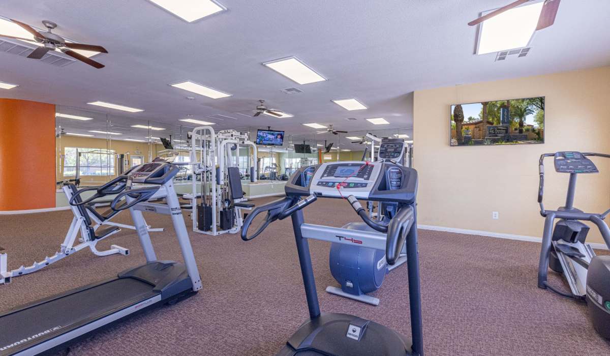 Resident fitness center at La Serena at the Heights in Henderson, Nevada