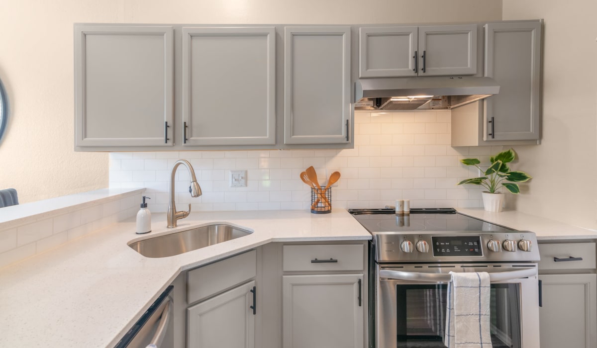 Beautiful kitchen at Knowlton Apartment Homes in Mesquite, Texas