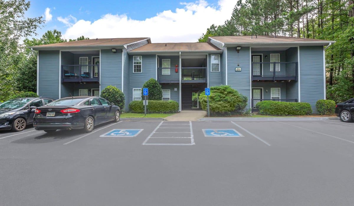 Exterior of the community leasing office at The Peaks at Callier Springs in Rome, Georgia