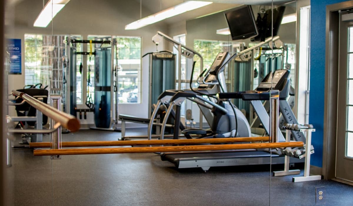 Community gym at Waterford Cove in Sacramento, California