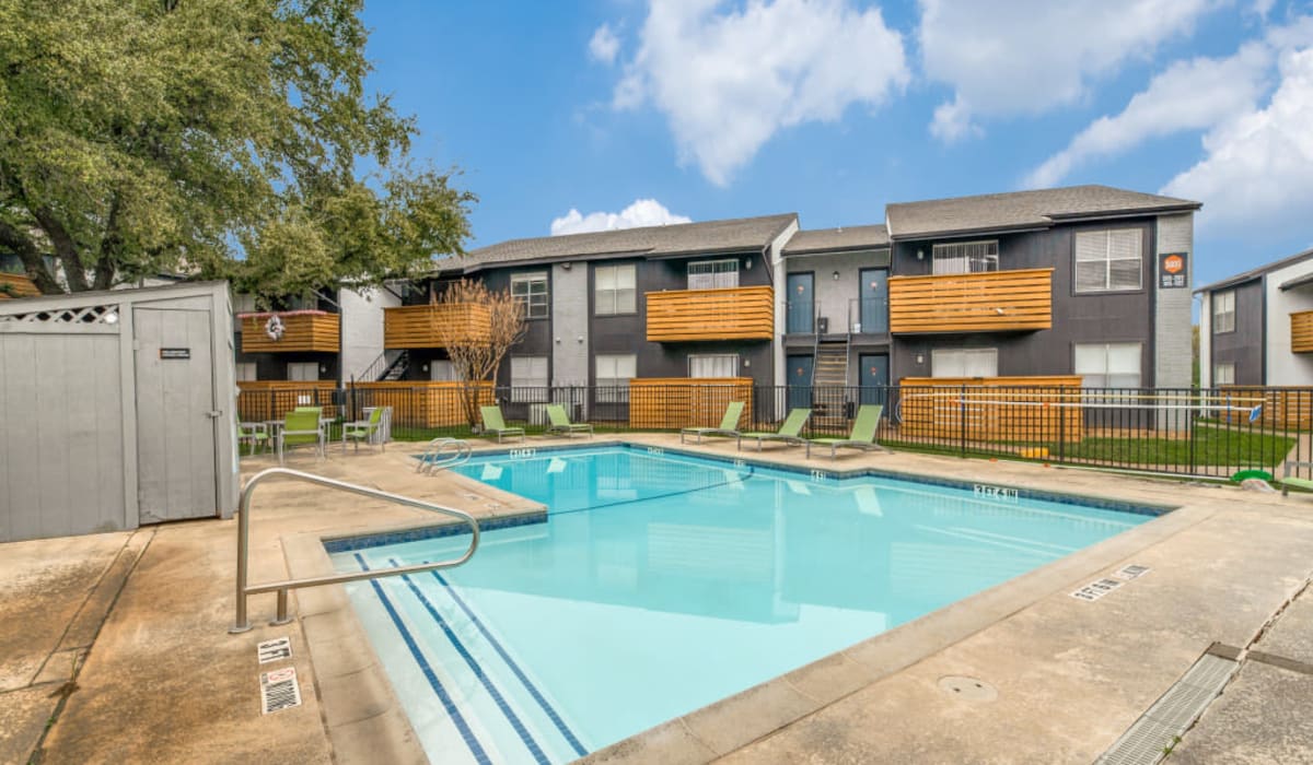 Pool at  Emmitt Luxury Apartments in Haltom City, Texas