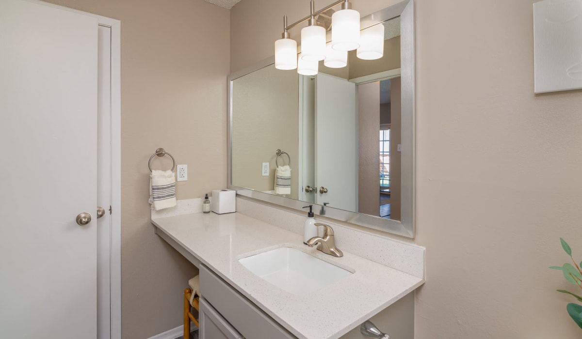 Bathroom at Knowlton Apartment Homes in Mesquite, Texas