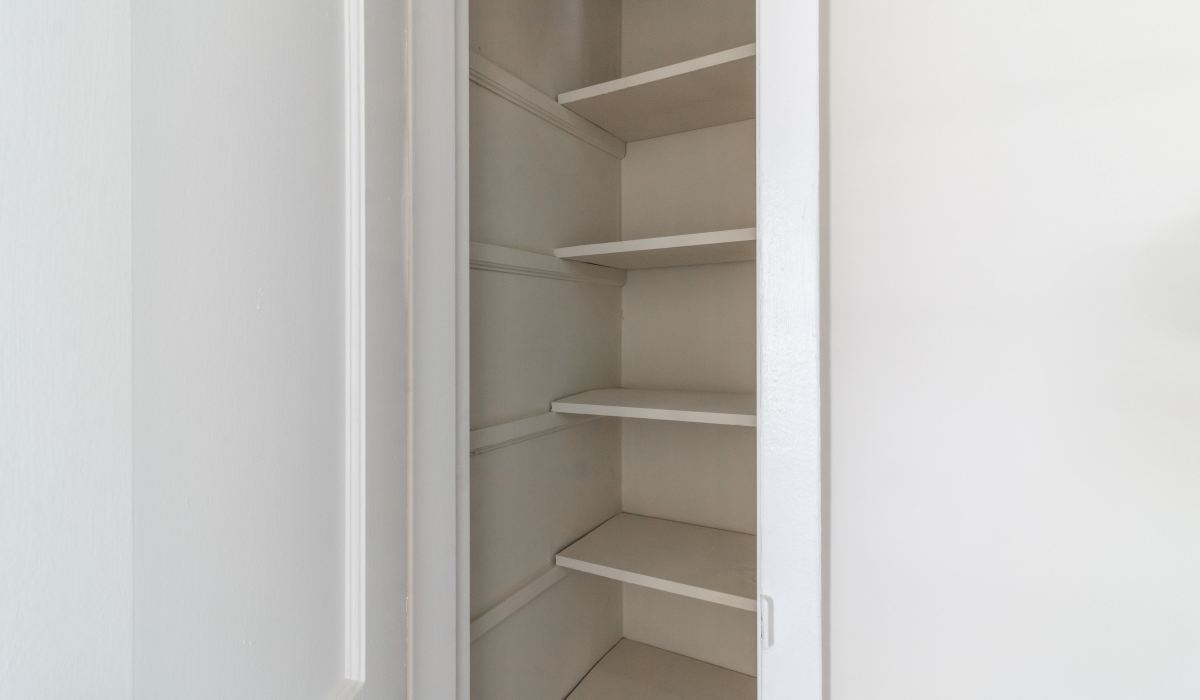 closet at Hilliard Road Apartments in Richmond, Virginia