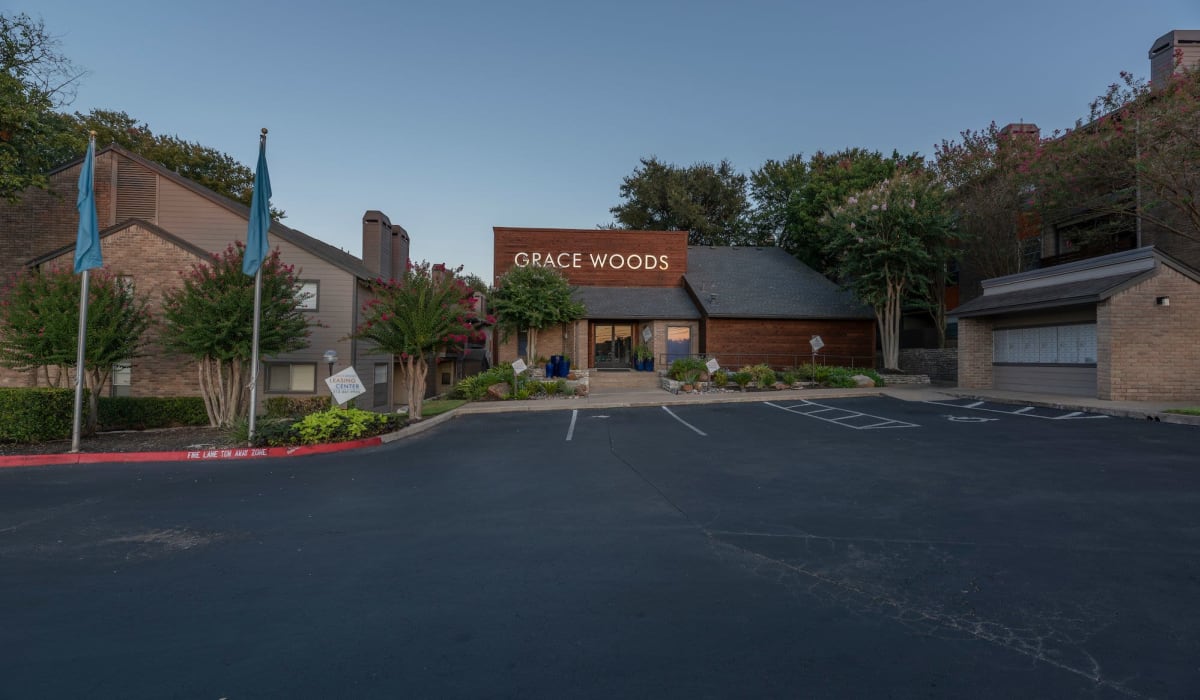 Exterior of entrance at Grace Woods in Austin, Texas