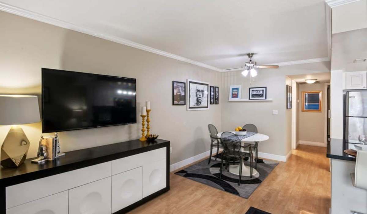 Bright living room at Ludlam Point in Miami, Florida   