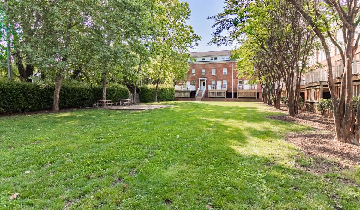 A grass park for residents at Marshall Park in Richmond, Virginia
