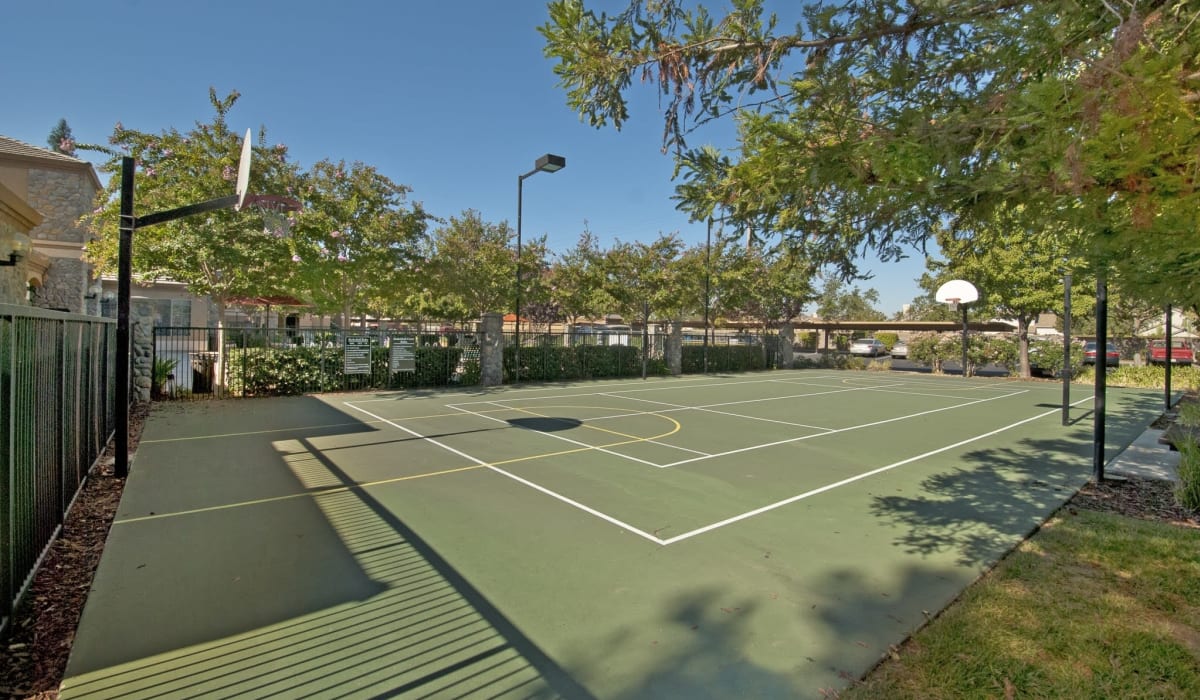 Multiuse sport courts at Cobble Oaks Apartments in Gold River, California
