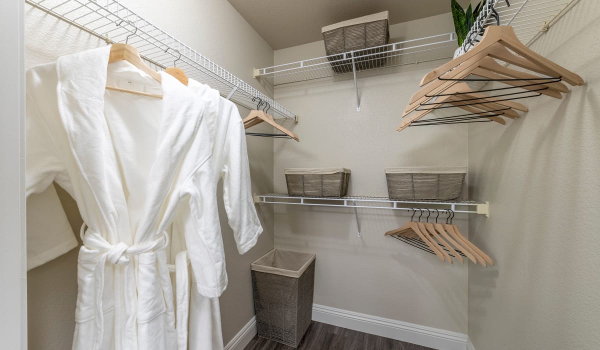 Oversized closet at Cobble Oaks Apartments in Gold River, California