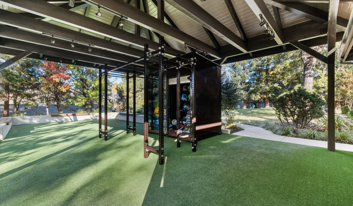 Outdoor fitness center at The Preserve at Creekside in Roseville, California
