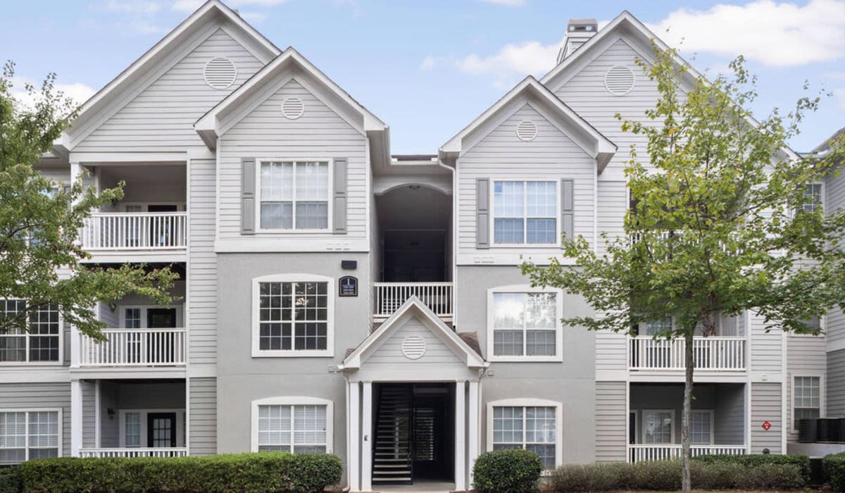 Exterior of apartments at Creekside Corners in Lithonia, Georgia