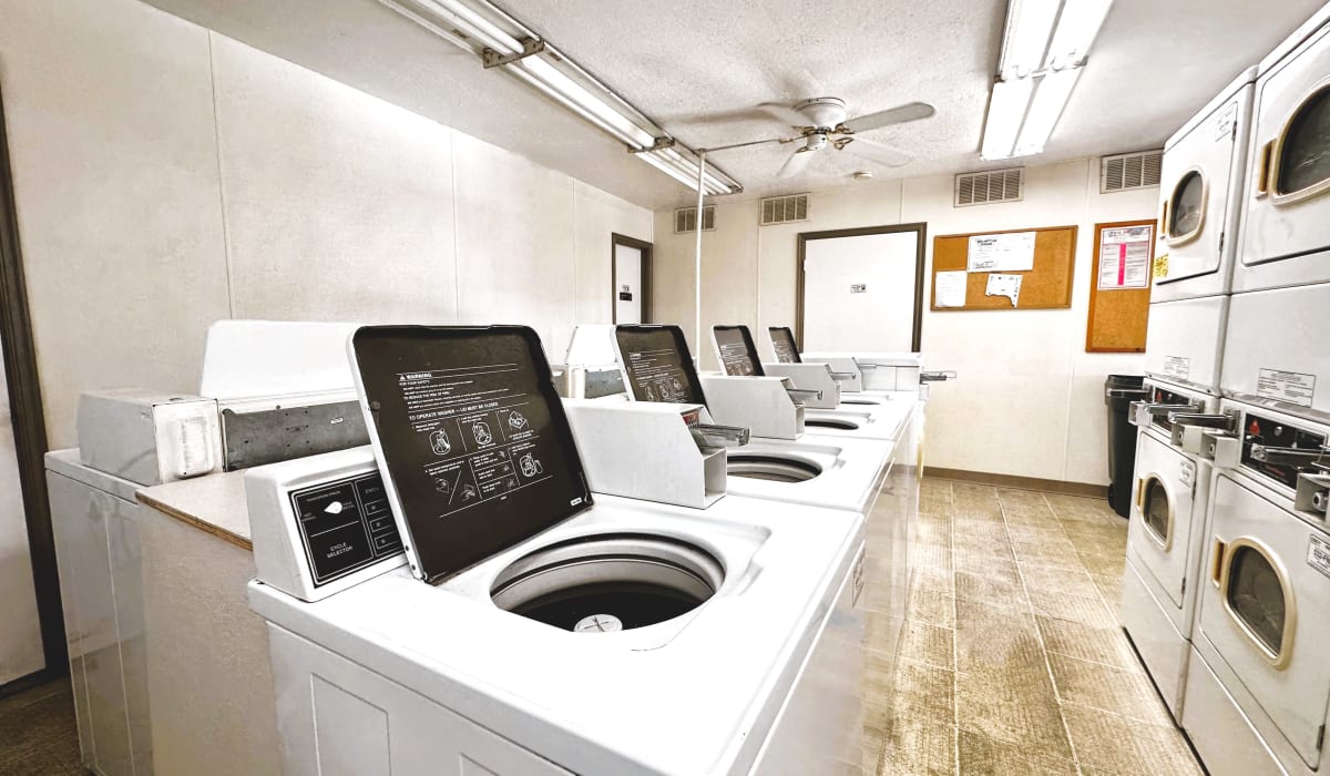 Laundry facilities at Regency Apartments in Lawton, Oklahoma