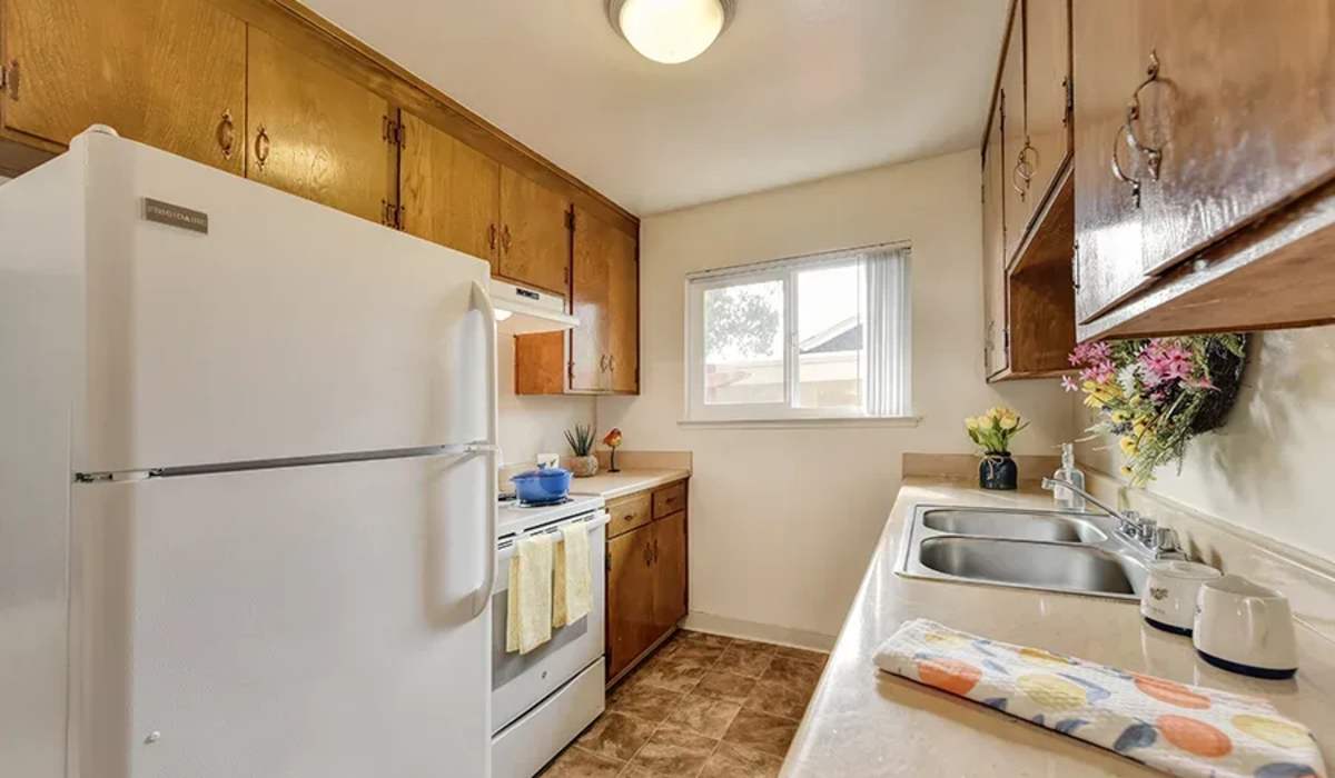 Kitchen at Cherry Blossom Apartments in Sunnyvale, California