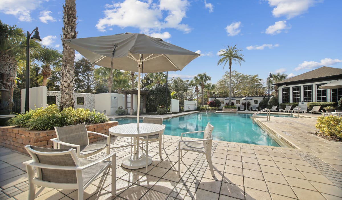 Pool side cottage at Heritage on Millenia Apartments in Orlando, Florida