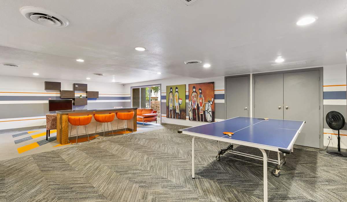 Ping pong table at The Pearl at Midtown in Dallas, Texas