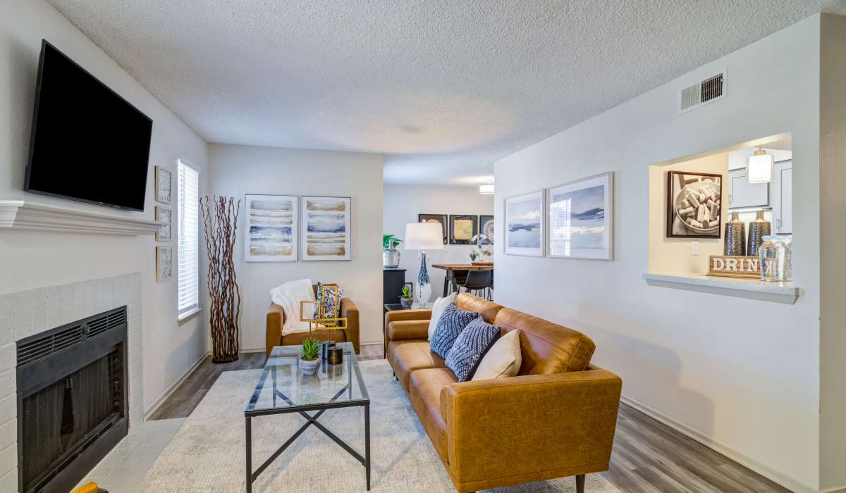 Kitchen in unit at Belmont Estates in Arlington, Texas