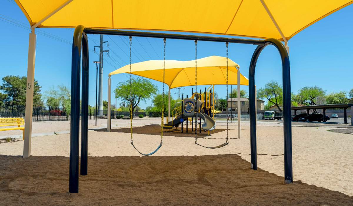 Playground equipment at Sterling Point in Phoenix, Arizona