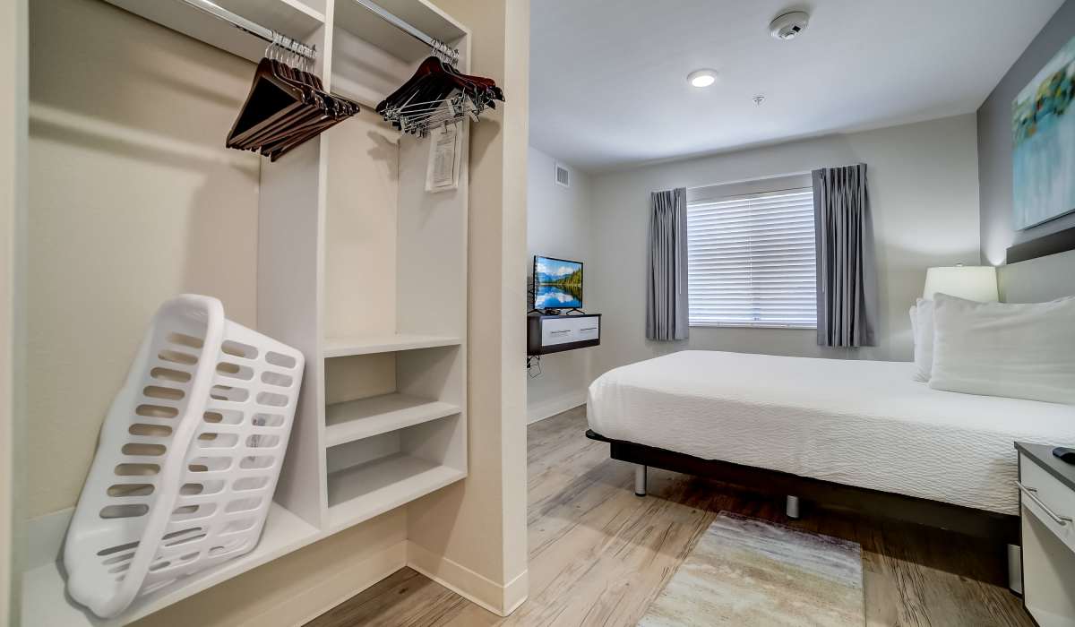 Bedroom with closet Simplicity at the Rim in San Antonio, Texas