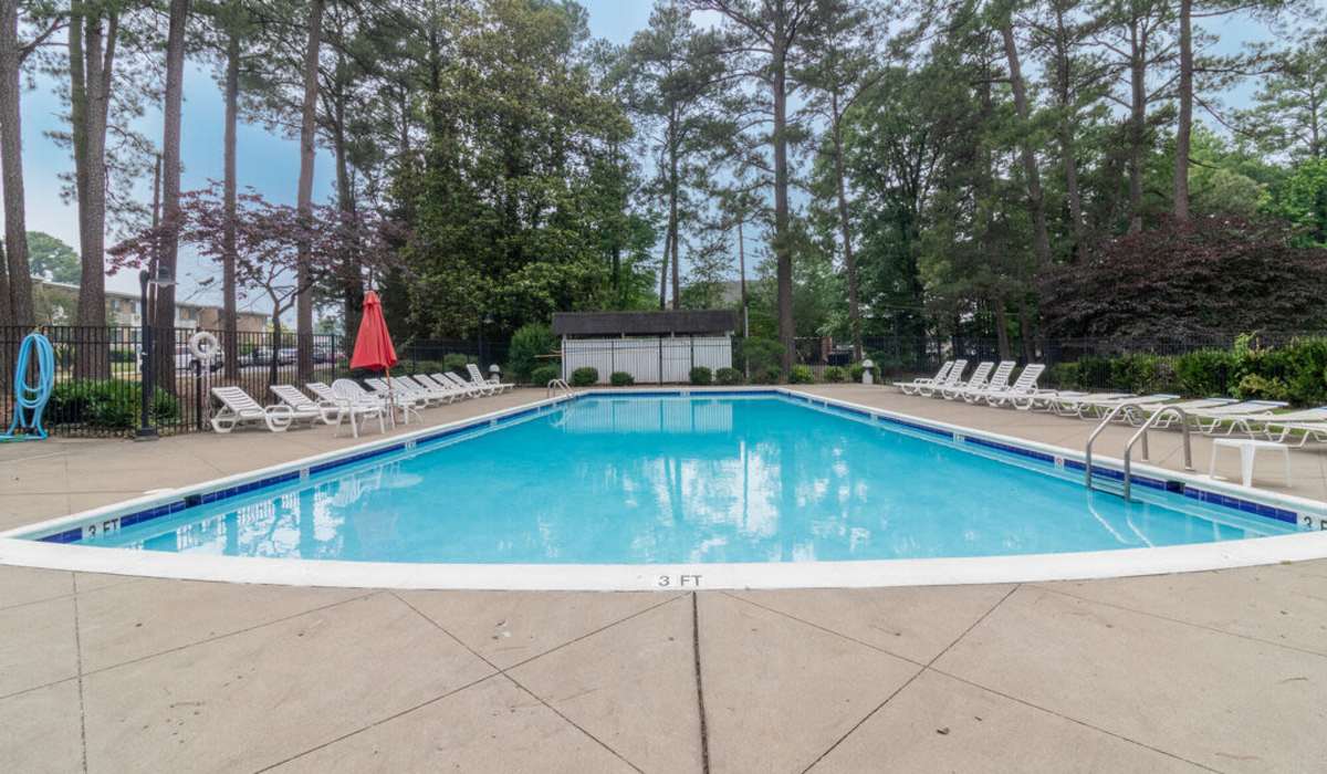 outdoor pool at Three Chopt West Apartments in Henrico, Virginia