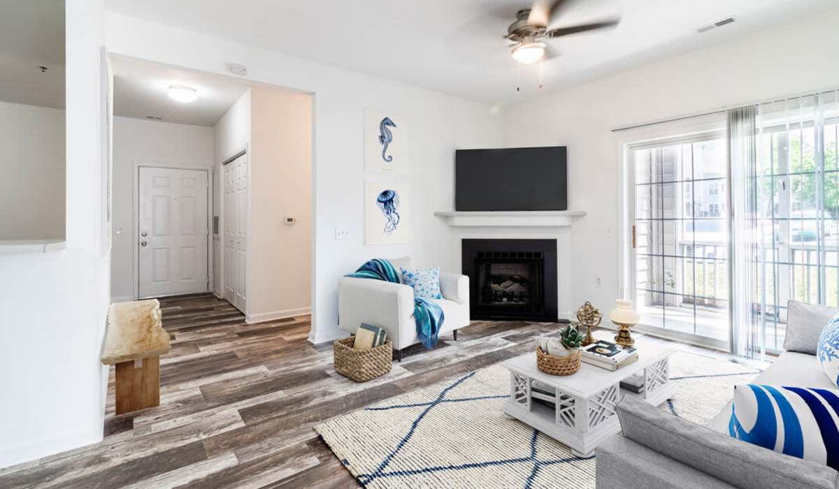 Apartment with hardwood flooring at Sand Ridge in Wilmington, North Carolina
