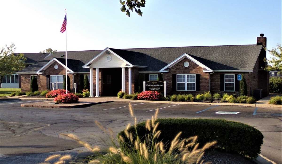 Apartment Exterior at Washington Village Apartments in Greenfield, Indiana