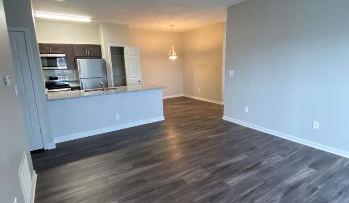 wood-style flooring at Washington Village Apartments in Greenfield, Indiana