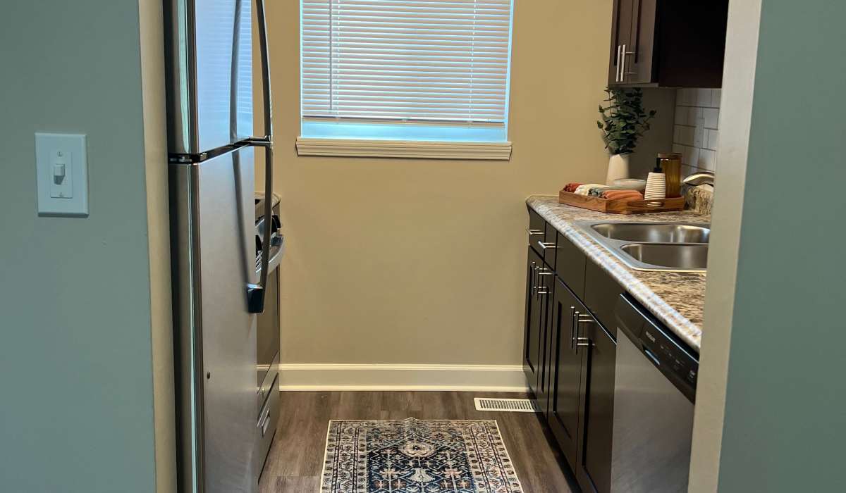 kitchen at Parkview Rental Townhomes in Columbus, Indiana