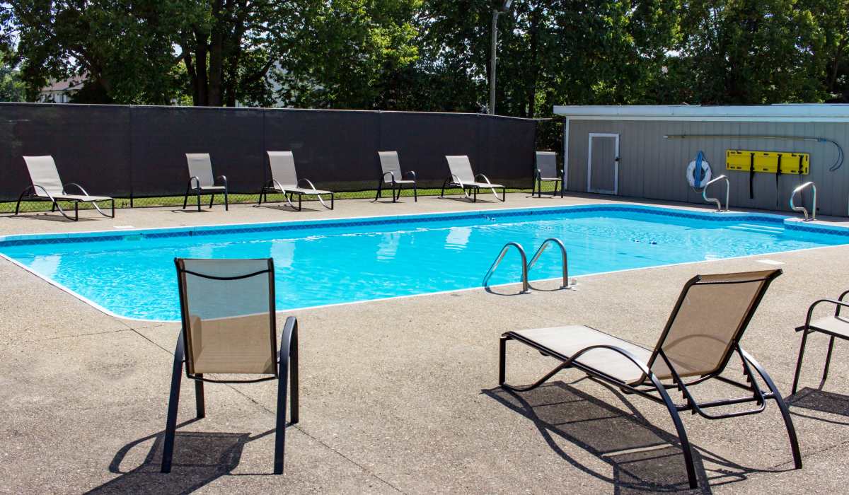 swimming pool at Parkview Rental Townhomes in Columbus, Indiana