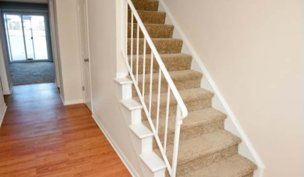 staircase at Castleton Manor Apartments in Indianapolis, Indiana