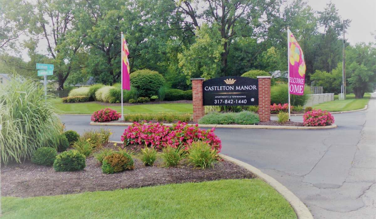 driveway at Castleton Manor Apartments in Indianapolis, Indiana