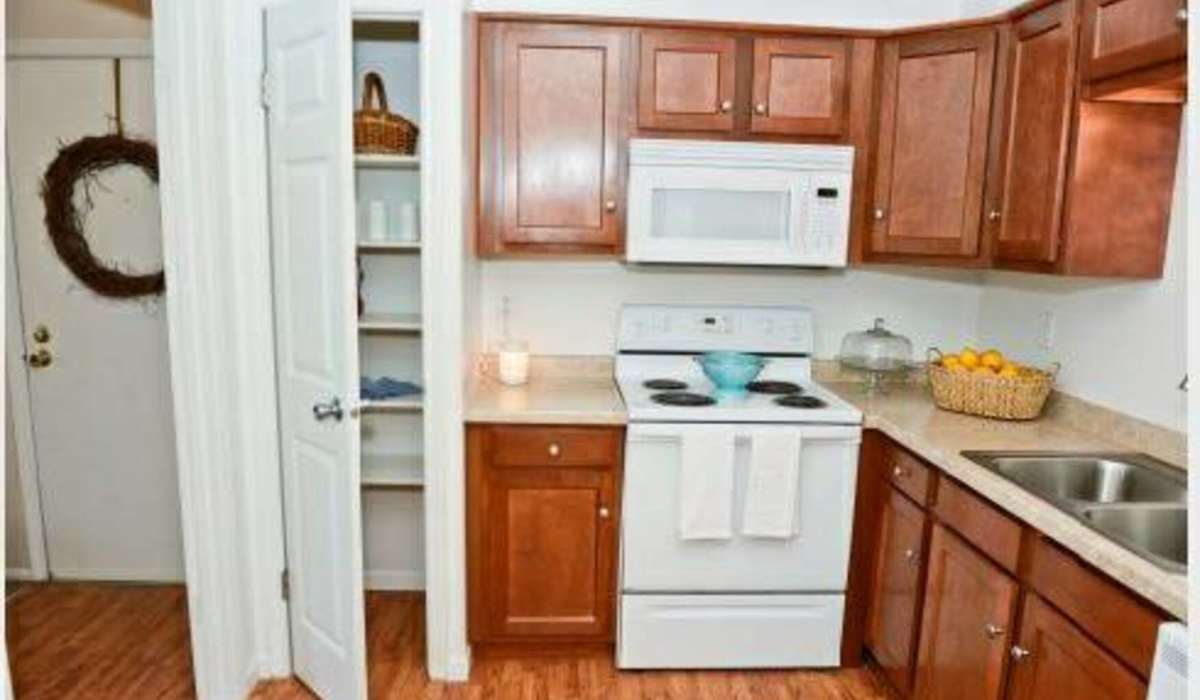 kitchen at Castleton Manor Apartments in Indianapolis, Indiana