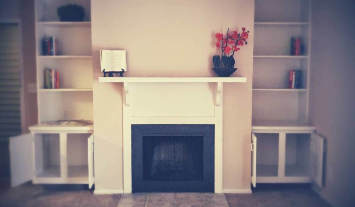 fireplace at Castleton Manor Apartments in Indianapolis, Indiana