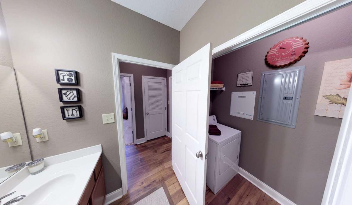 Bathroom with great lighting at The Enclave of Hardin Valley in Knoxville, Tennessee