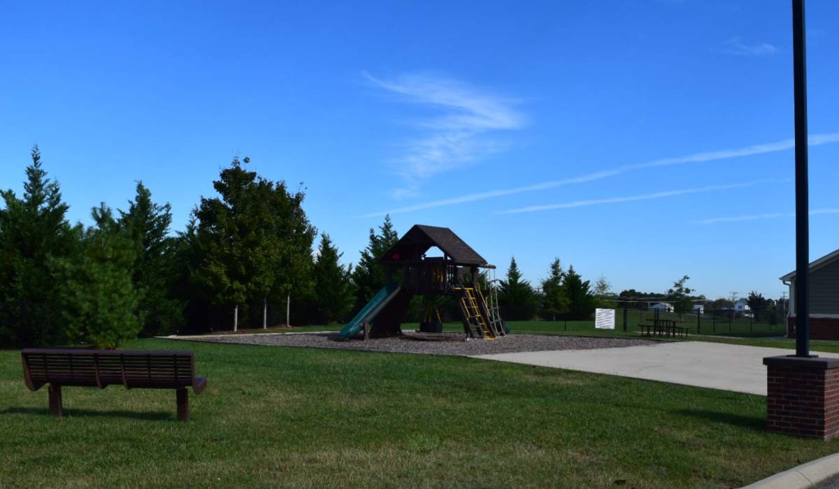 Outside community gathering areas at The Enclave of Hardin Valley in Knoxville, Tennessee